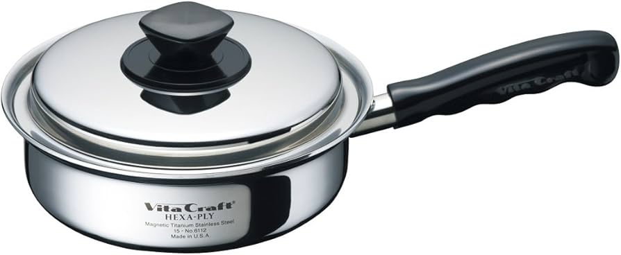 Amazon｜ビタクラフト フライパン 20cm IH対応 ステンレス 蓋付 10年