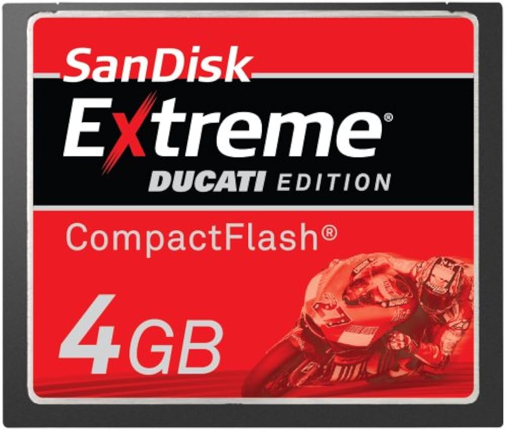 Amazon.co.jp: SanDisk Compact Flash 4GB EXTREME DUCATI Edition