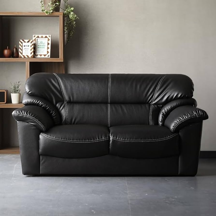 Amazon｜モダンデコ ソファー 2人掛け レザー 座面幅86cm 座面高さ35.5