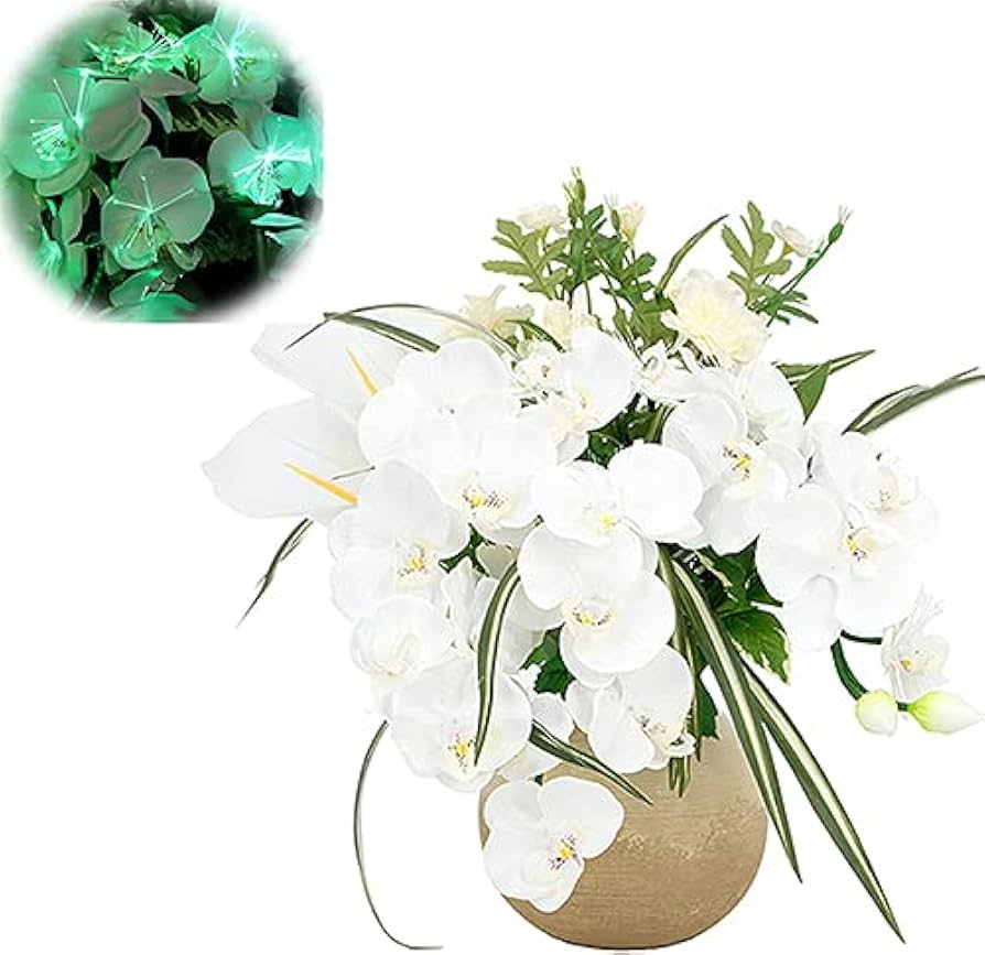 Amazon｜【盆提灯・お盆ちょうちん】蓮華灯 ルミナスアレンジ胡蝶蘭 DX