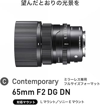 Amazon.co.jp: シグマ(Sigma) レンズ 65mm F2 DG DN Sony ソニー E