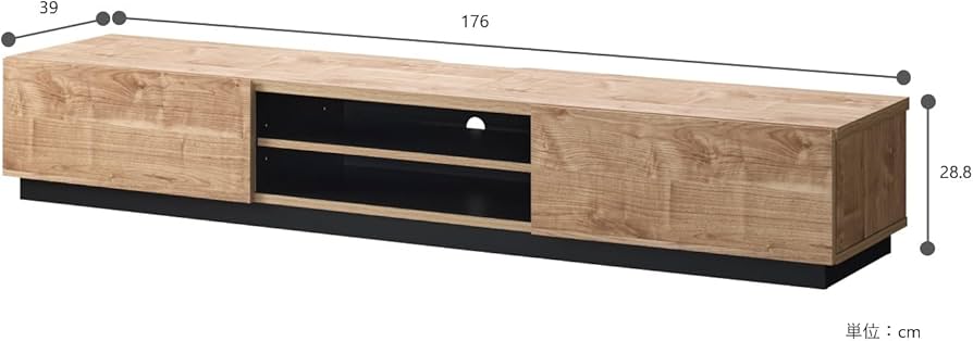 Amazon.co.jp: 朝日木材加工(Asahiwood) テレビ台 リオラ 77型 対応 幅