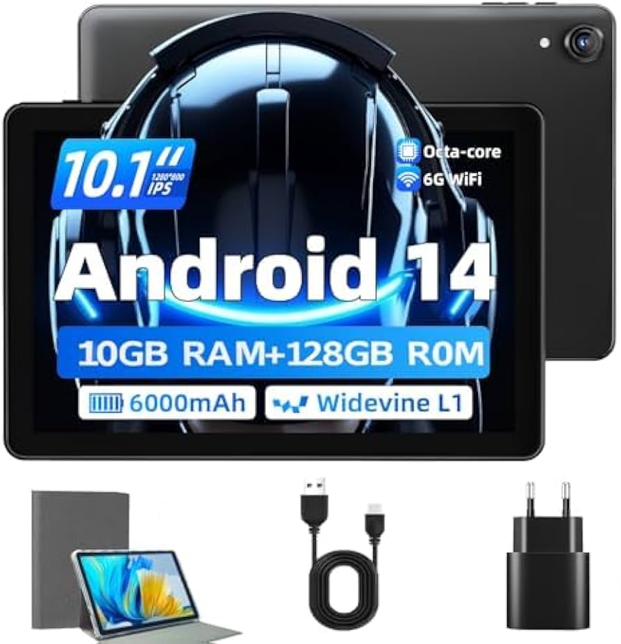 Amazon.com : 2024 New Tablet 10 inch Android 14 Tablets, 10(4+6)GB