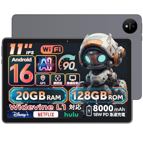 Amazon.co.jp: 【Android16 タブレット 11インチ wi-fiモデル】Naktoce
