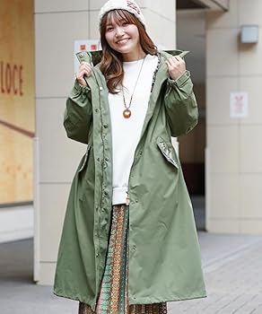 Amazon | [チチカカ] 3way ビッグ モッズコート レディース フード付き