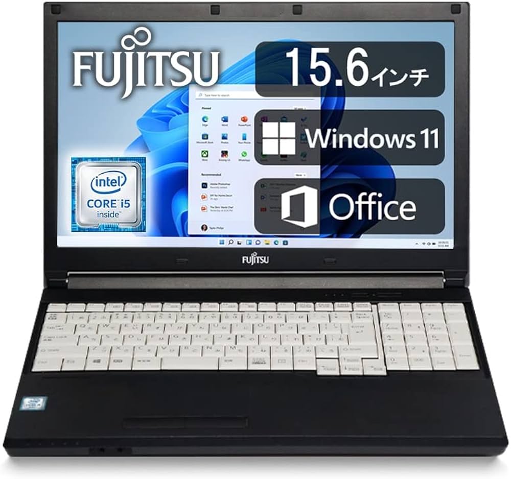 Amazon.co.jp: 富士通 ノートPC A576/15.6型/テンキー付き/MS Office