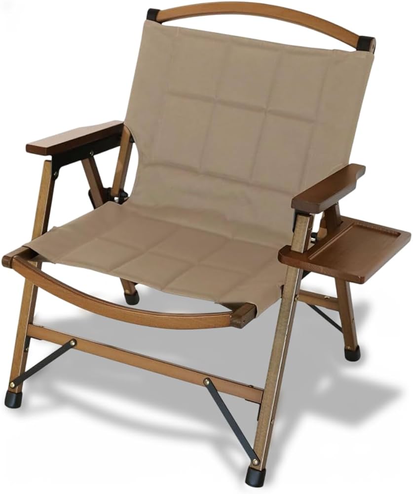 Amazon.co.jp: [クイックキャンプ] 一人掛け ウッドローチェア