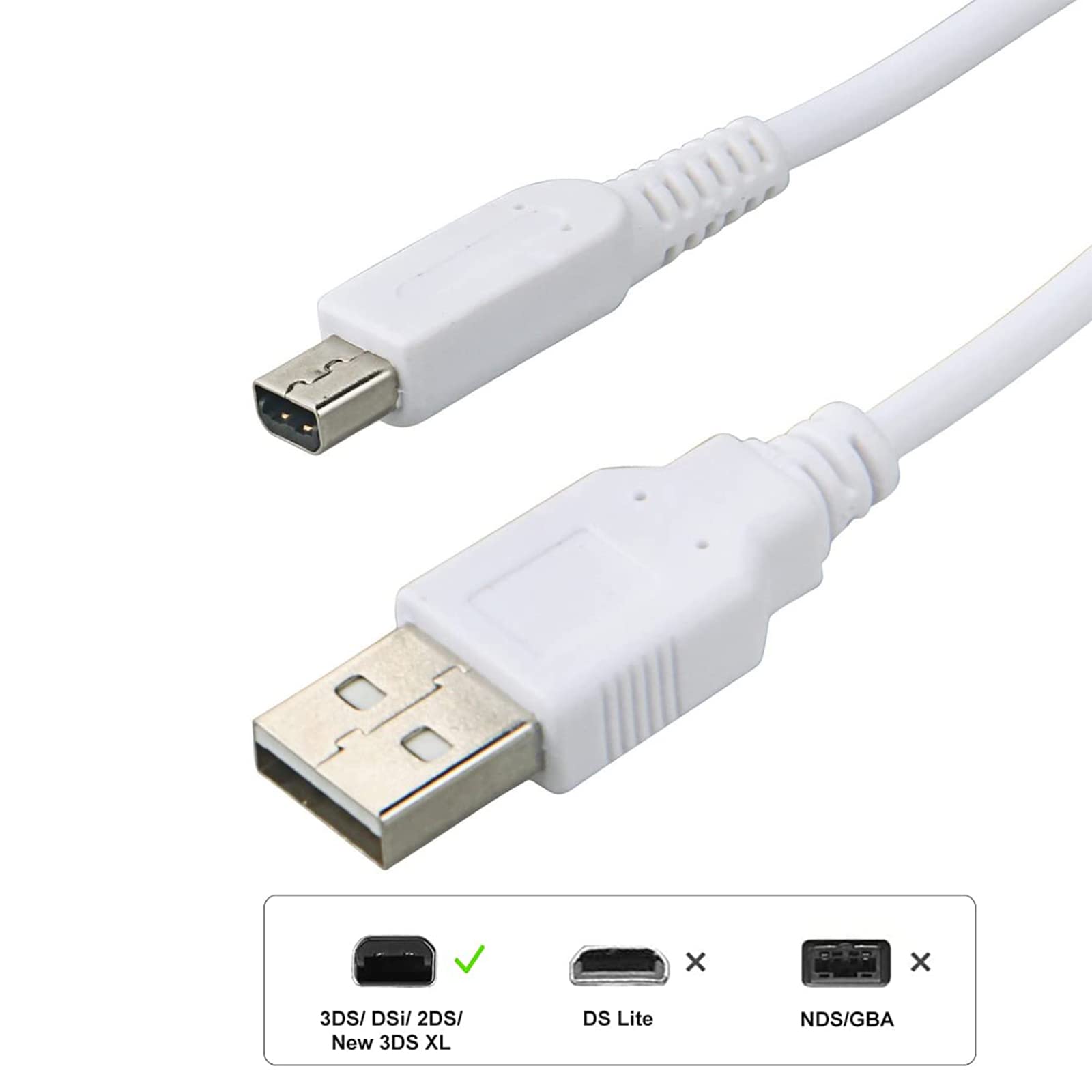 Amazon | Suptopwxm 3DS 充電器 充電ケーブル 1.2m USB電源コード