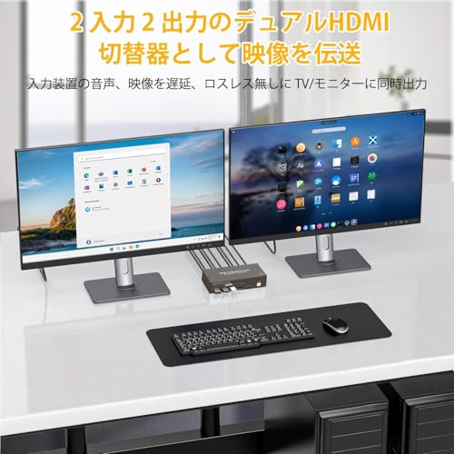 Yukidoke - 2モニター 同時出力 HDMI KVM 切替器 SW220 の評価 | SHOPSTAFF