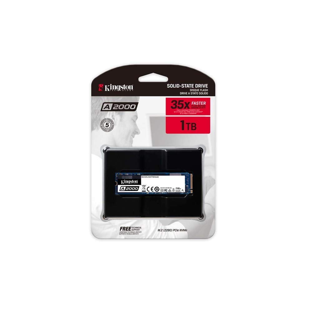 Amazon | Kingston SSD A2000 1000GB 1TB M.2 2280 NVMe PCIe 3D TLC