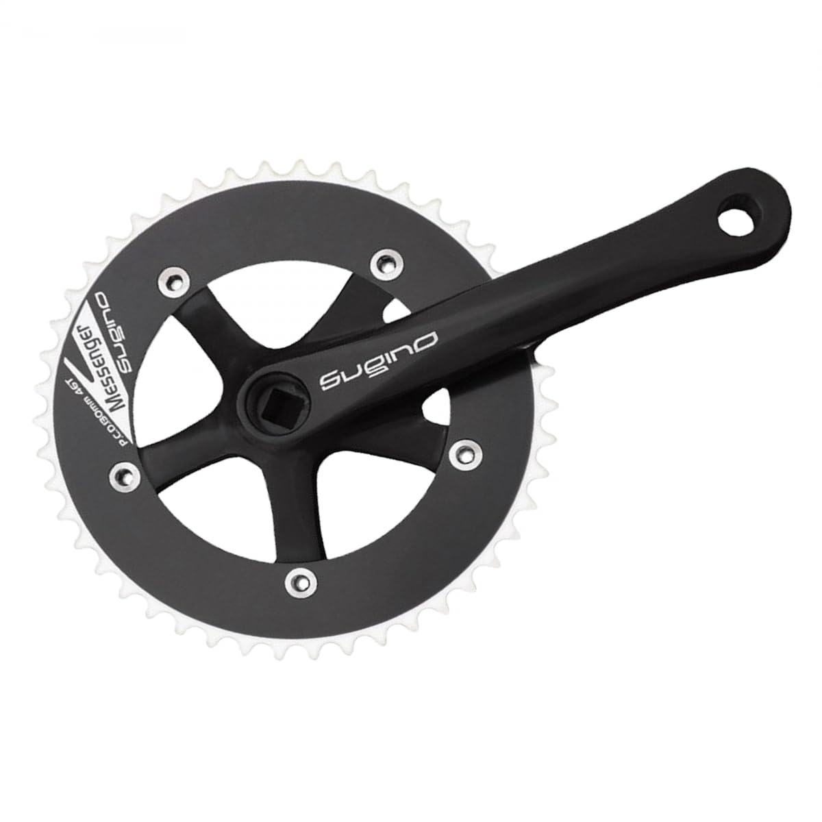 Amazon.com : Sugino RD-2 Messenger Crankset 1 Speed 165mm 130/5B