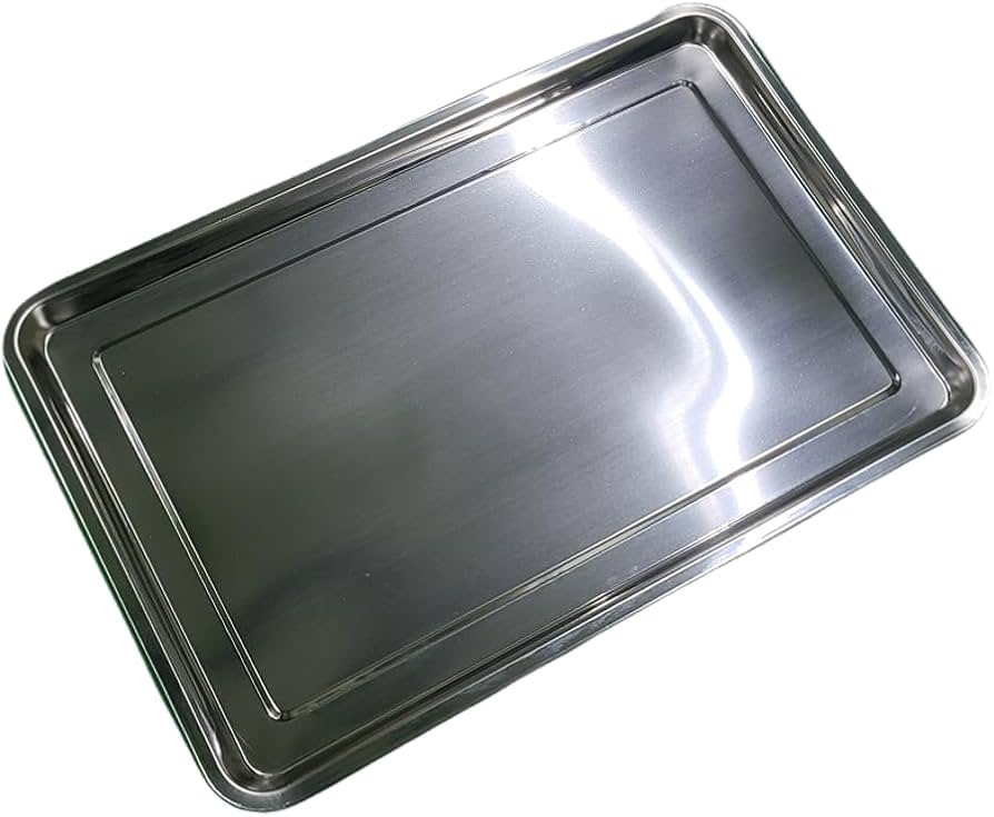 Amazon.co.jp: 高耐久大型長方形ステンレススチールトレイ - 非毒性