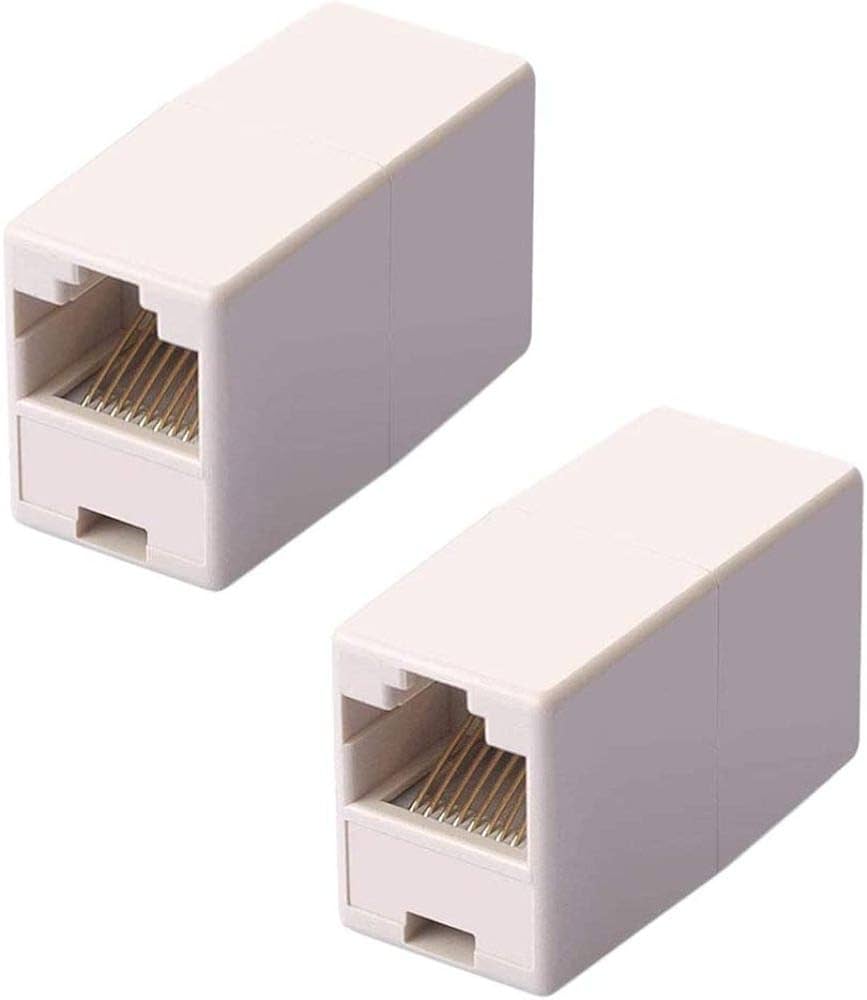 Amazon | LANケーブル用中継コネクタ2個セット RJ-45メス-メス