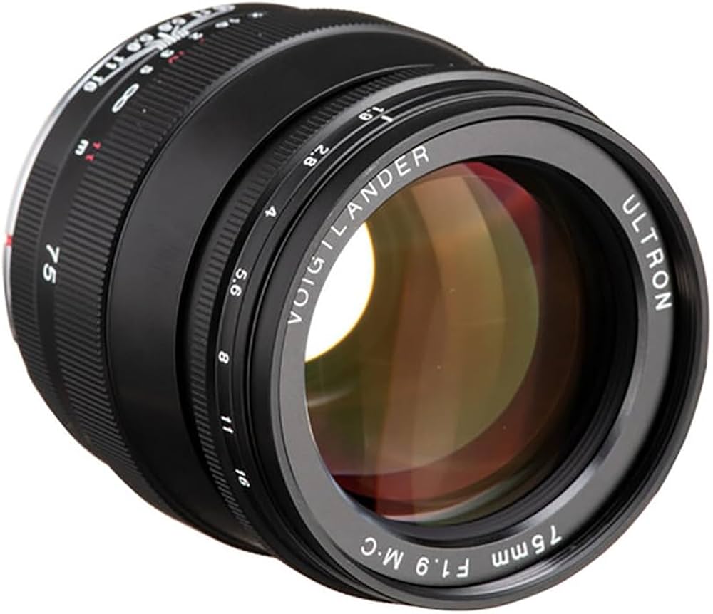 Amazon.co.jp: Voigtlander 75mm f1.9 Ultron ブラック マルチコート