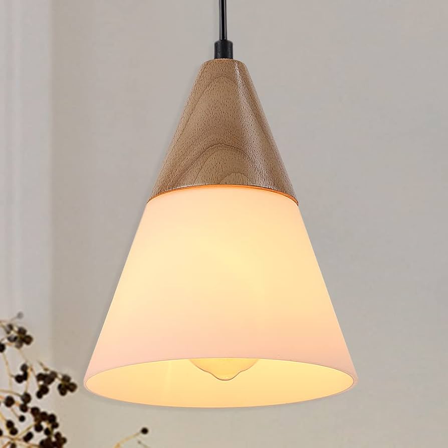 Amazon.co.jp : Cerdeco 木製ペンダントライト 木目調のランプ 天然木x