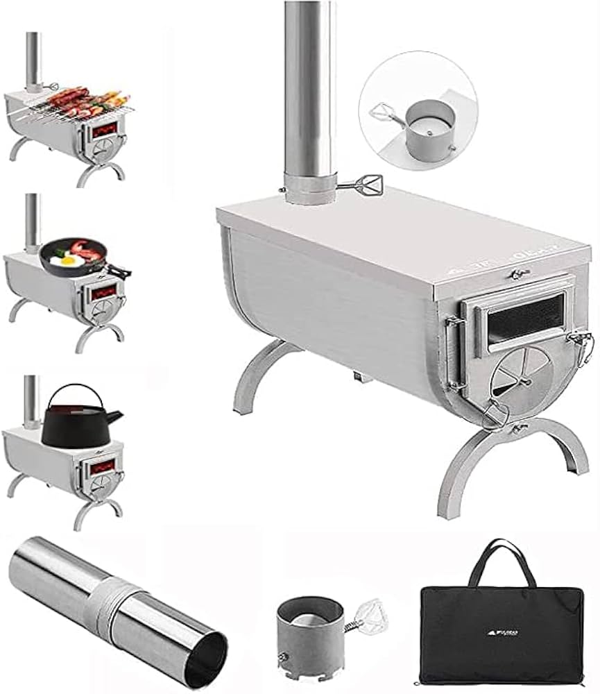 Amazon.co.jp: FBSPORT 3F UL GEAR 薪ストーブ 収納バッグ付き 手袋