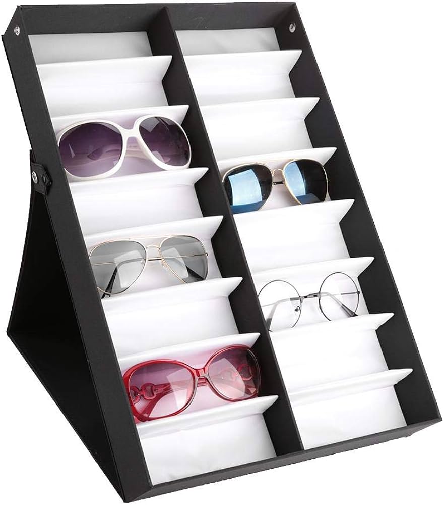 Amazon.co.jp: サングラスディスプレイメガネ収納ケース、16スロット