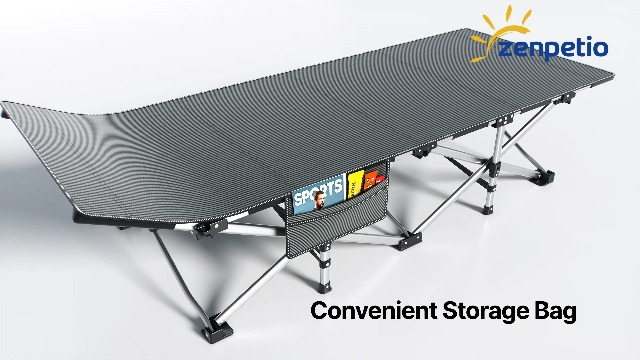Amazon.com: ZENPETIO Camping Cot for Adults, Heavy-Duty Portable