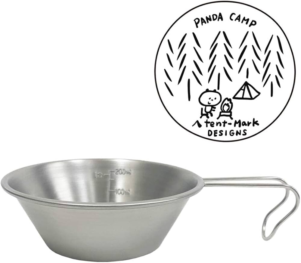 Amazon | テンマクデザイン ステンレスシェラカップ 300【パンダ