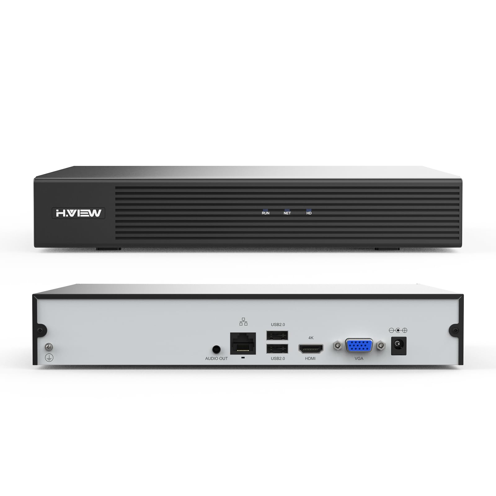 Amazon.co.jp: H.View 防犯録画機 NVRビデオレコーダー4K 8MP 最大16台