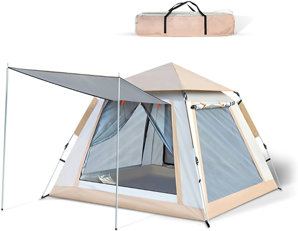 Amazon.co.jp: 最新 テント ワンタッチ 4-6人用 耐水圧3000mm UVカット