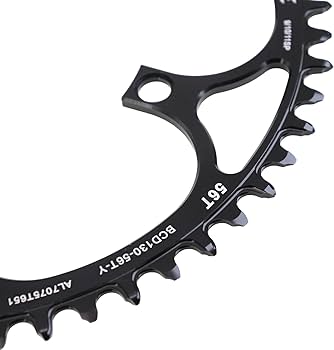 Amazon | Stoneラウンドチェーンリング 130BCD ナローワイド歯、ペタル