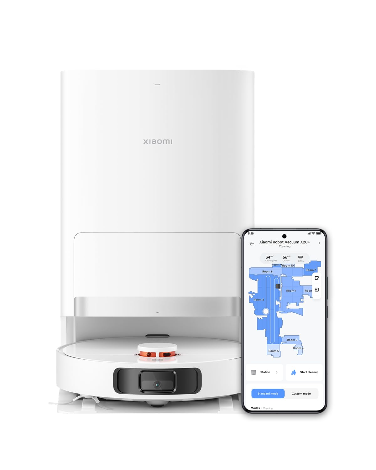 Amazon | Xiaomi ロボット掃除機 X20+ 水拭き 両用 4L大容量ウォーター