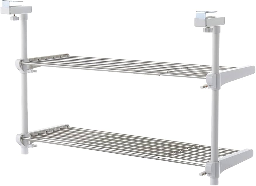 Amazon｜HEIAN SHINDO 吊戸棚用吊り下げラック キッチンラック 棚2段