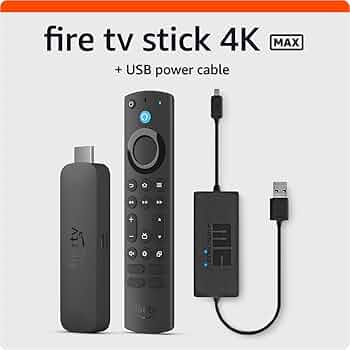 Amazon.com: Amazon Fire TV Stick 4K Max with USB Power Cable