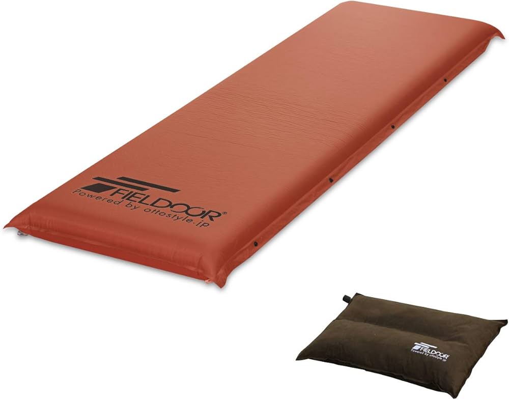 Amazon | FIELDOOR 車中泊マット 10cm厚 【Sサイズ/オレンジ