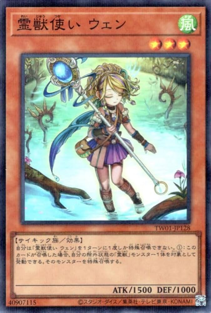 Amazon.co.jp: 遊戯王カード 霊獣使い ウェン(スーパーレア パラレル