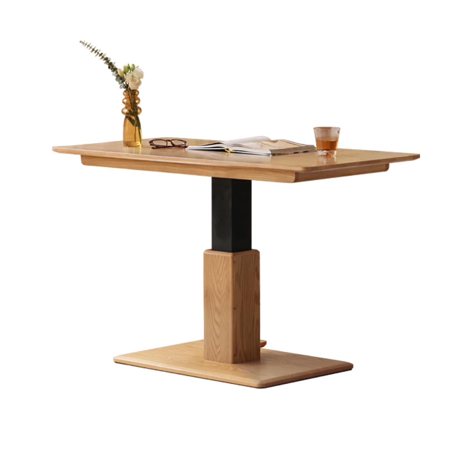 Amazon.co.jp: YESWOOD センターテーブル 昇降式 無垢材 天然木 ロー