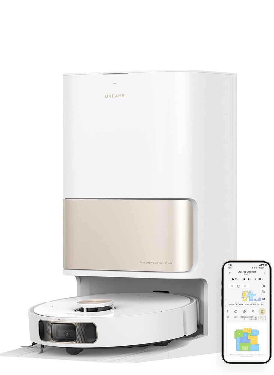Amazon | 【温水での自動モップ洗浄】Dreame (ドリーミー) L10s Pro