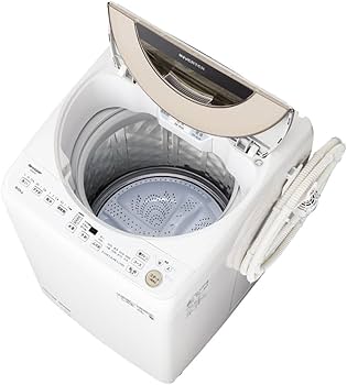 Amazon.co.jp: シャープ 上面 洗濯機 ES-GV9G-N 穴なし槽 インバーター