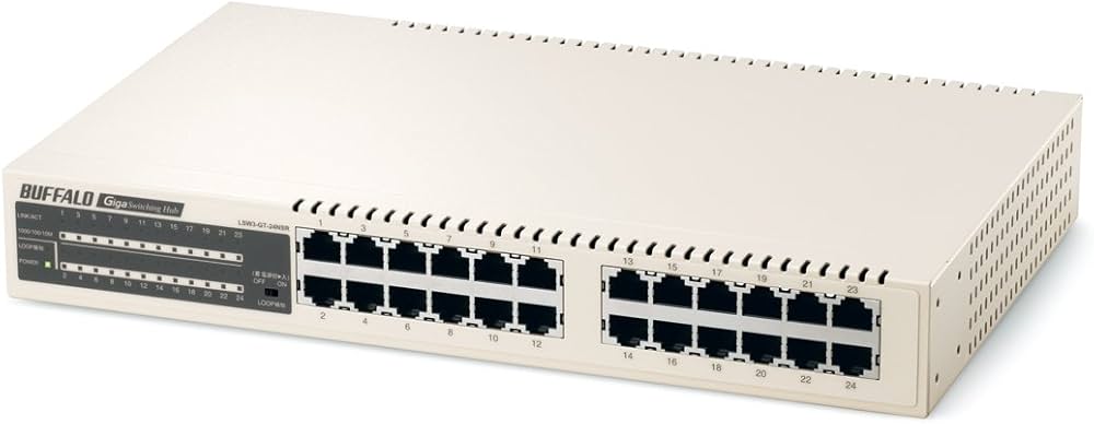 Amazon | BUFFALO Giga スイッチングHub 24ポート LSW3-GT-24NSR