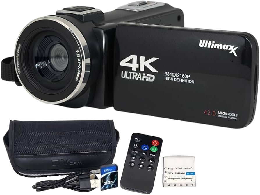 Amazon.com : Ultimaxx 4K Camera Camcorder 42MP Video Recorder