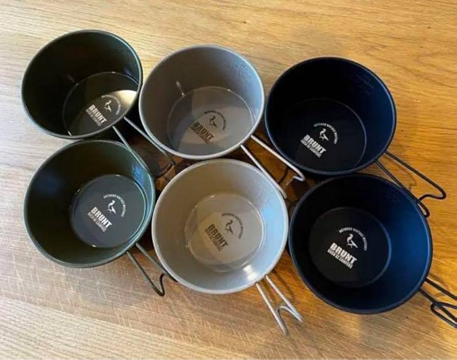 Amazon.co.jp: BUSH DE BRUNTシェラカップ 浅型 深型 6セット キャンプ