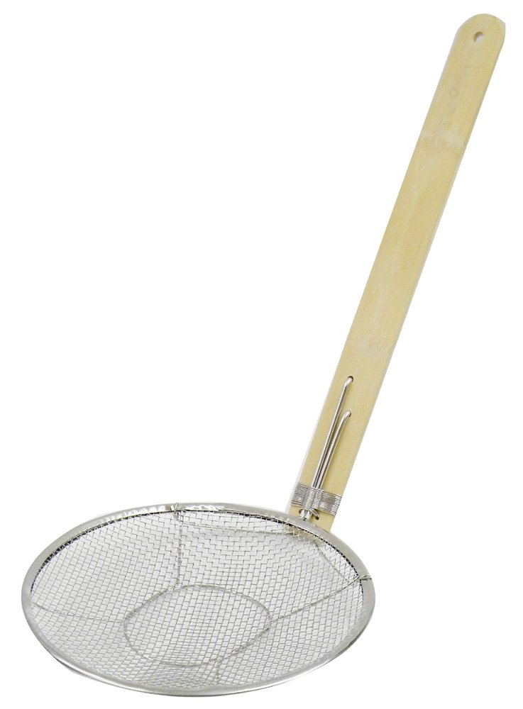 Amazon｜【業務用】 18-8 竹柄 そば揚げ 21cm 縦型 C-9582｜そば