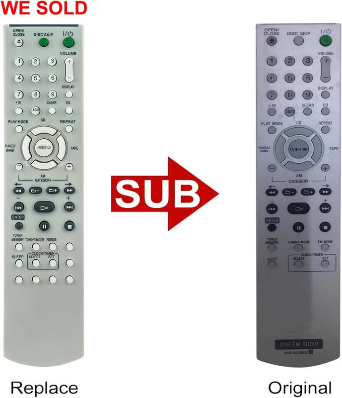 Amazon.com: Remote Control for Sony LBT-DR5 RM-SCD31 RM-SCD32 SS