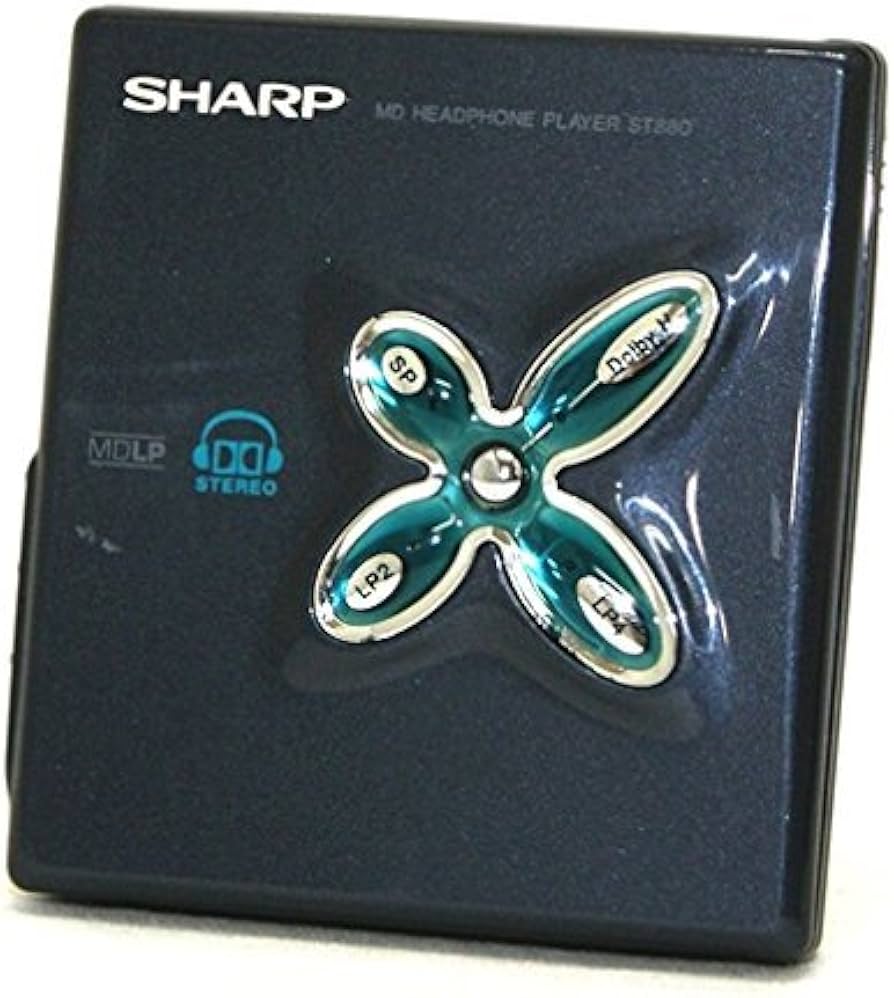 Amazon | SHARP シャープ MD-ST880-B ブラック ポータブルMDプレーヤー