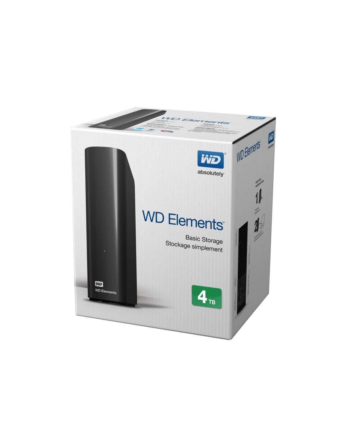Amazon.com: Wd Elements Black 4tb EU-Plug USB 3.0/2.0 3.5in