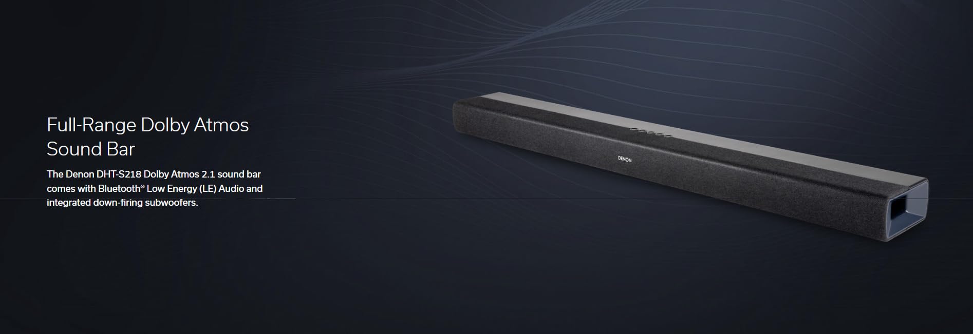 Amazon.com: Denon DHT-S218 Bluetooth Sound Bar with Dolby Atmos