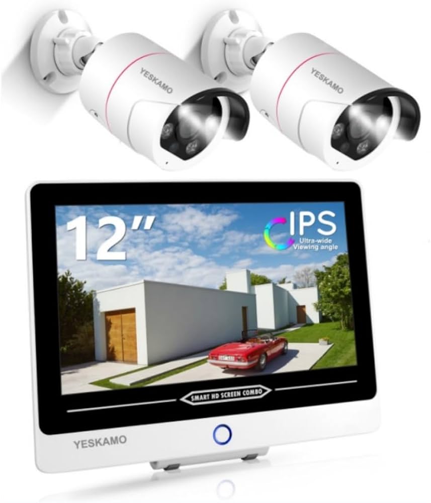 Amazon.co.jp: 【最新AI人検知・500万超高画素】YESKAMO 防犯カメラ