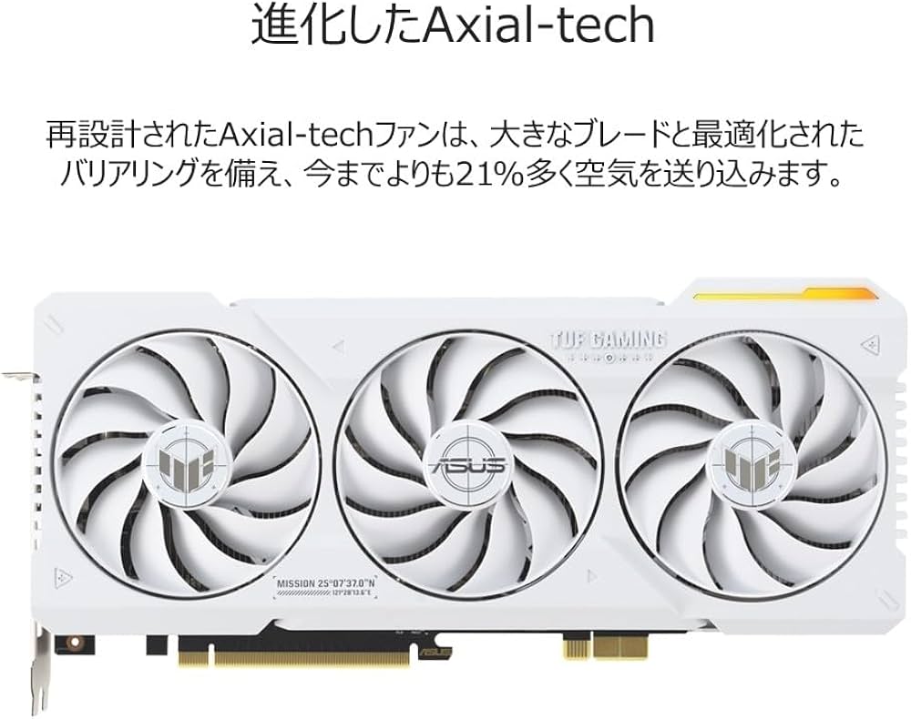 Amazon | ASUS TUF Gaming GeForce RTX 4070 Ti SUPER BTF ホワイト OC