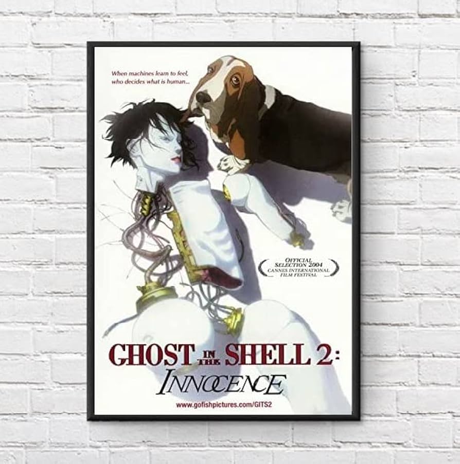 Amazon.co.jp: 【フレーム付-黒-】映画ポスター 攻殻機動隊 2