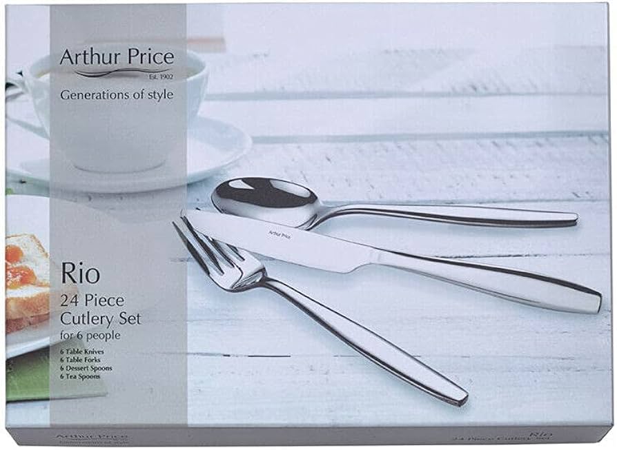 Arthur Price Rio 24 Piece Cutlery Set : Amazon.co.uk: Home & Kitchen