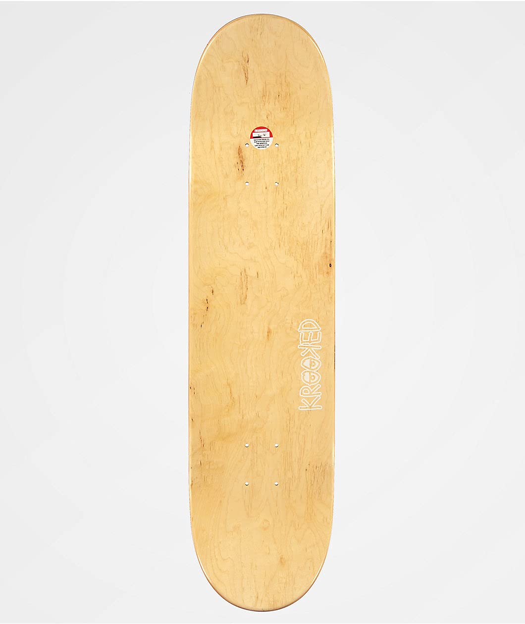 Amazon | Krooked スケートボードデッキ 花 オレンジ 8インチ x 31.8