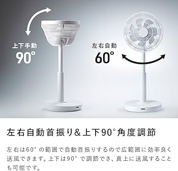 Amazon | スリーアップ DCモーター 充電式 7枚羽 サーキュレーター