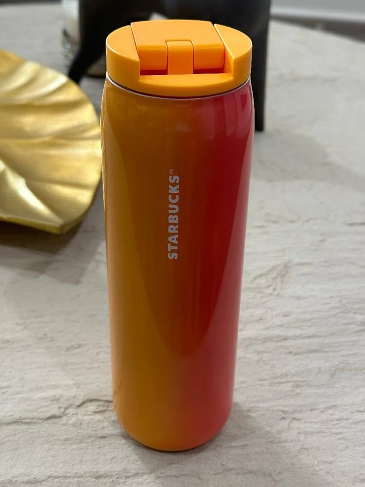 Amazon.com | Starbucks 2022 Orange and Pink Ombre Vacuum Insulated