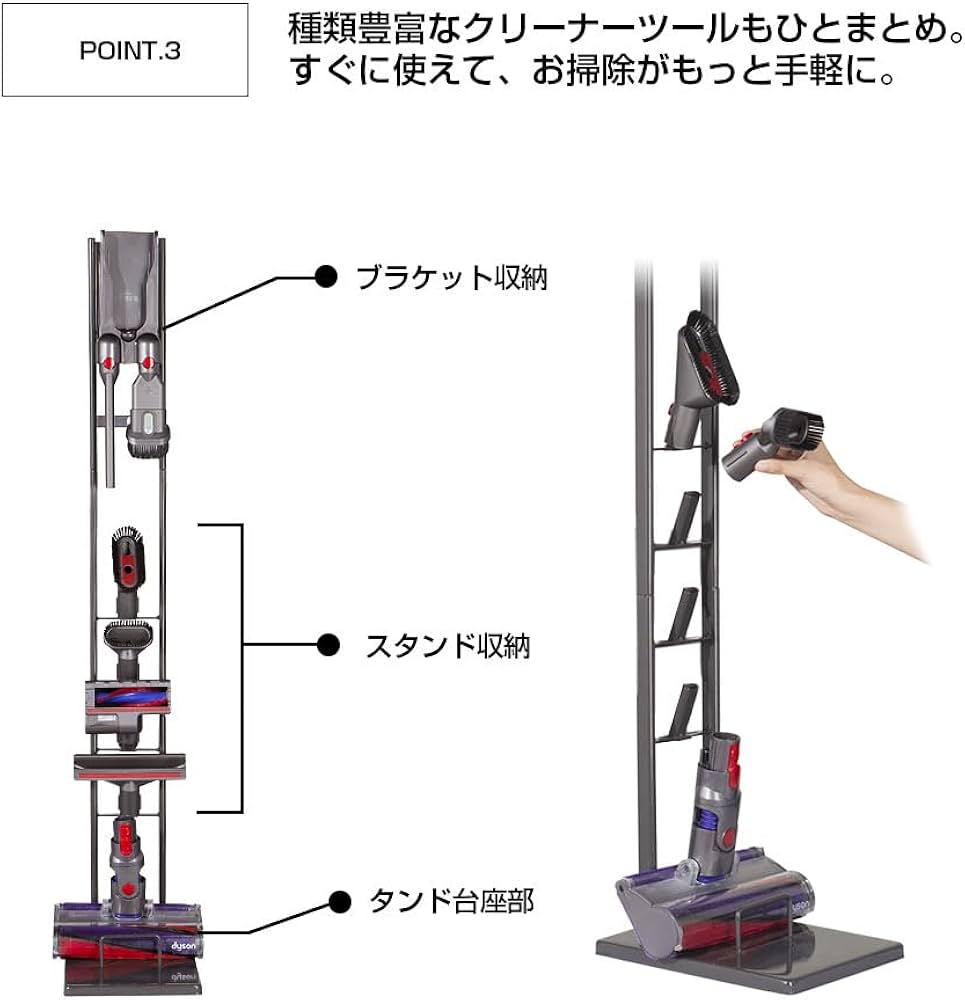 Amazon.co.jp : 八番屋 ダイソン スタンド SV18 V11 V10 V8 V7 V6 slim
